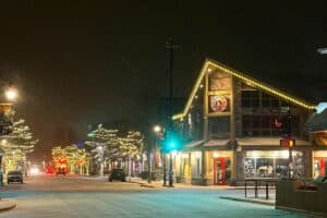 Canmore winter night